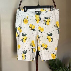 Lemon Print Pull On Shorts 12